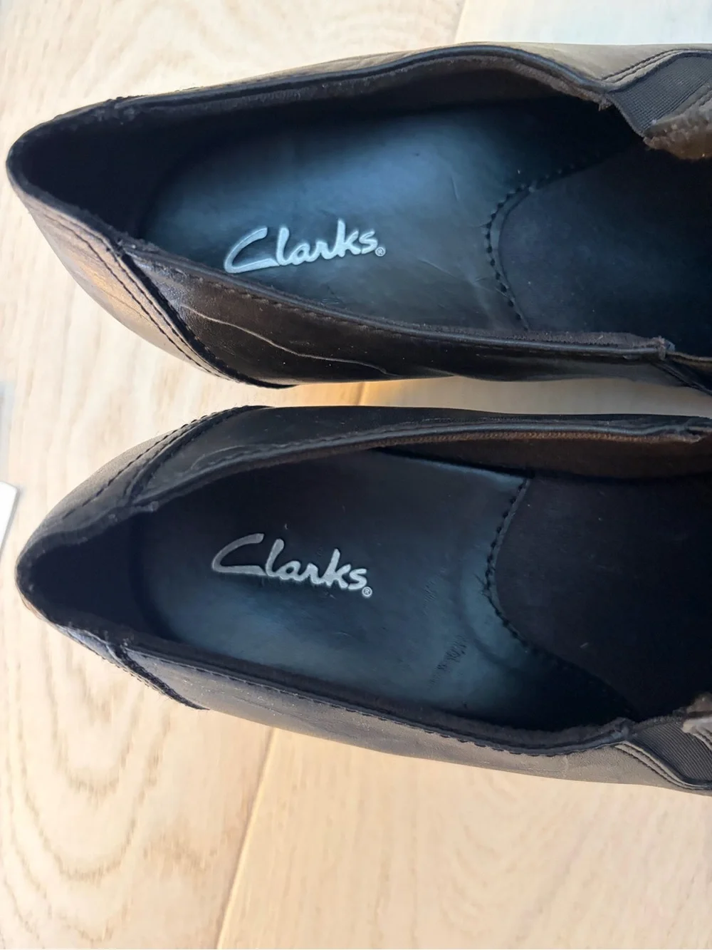 Clarks Black Slip-On Comfort Shoe